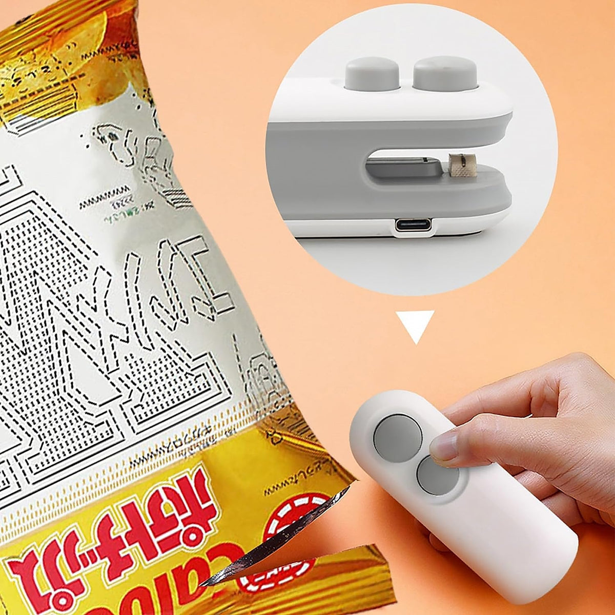 2-in-1 Mini Heat Sealer -  Seal & Cutter