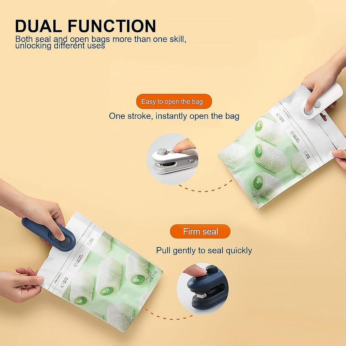 2-in-1 Mini Heat Sealer -  Seal & Cutter