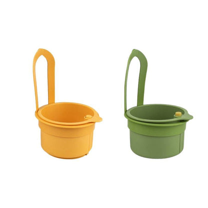 Kitchen hanging sink drain basket